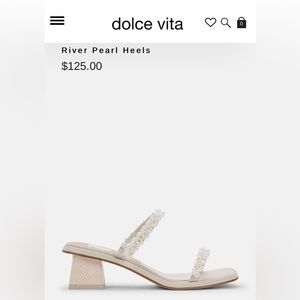 Dolce Vita pearl heels size 9